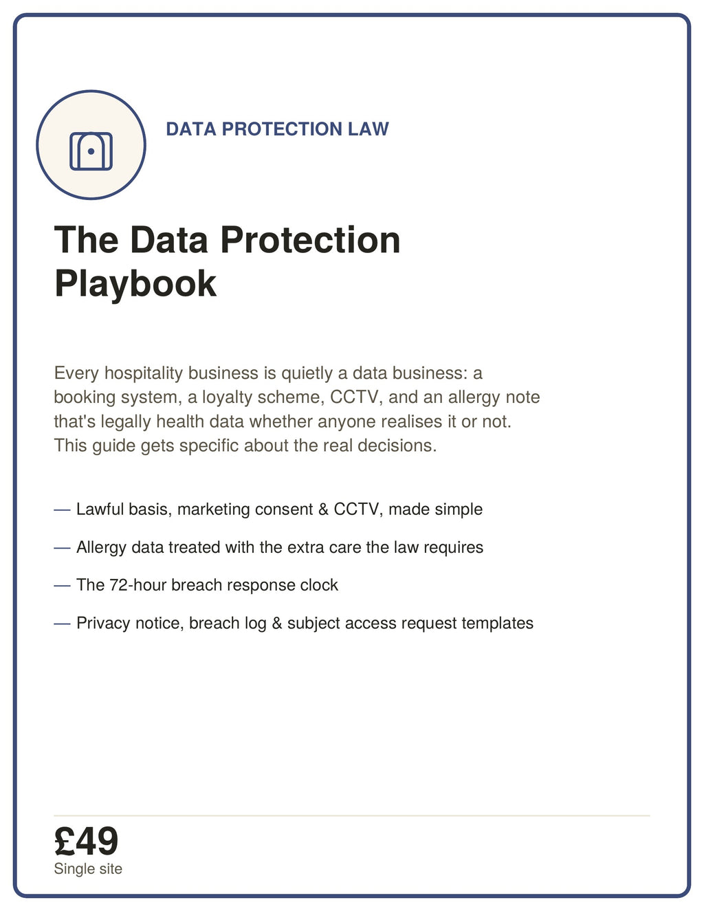 8. THE DATA PROTECTION PLAYBOOK
