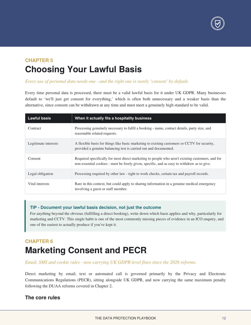 8. THE DATA PROTECTION PLAYBOOK