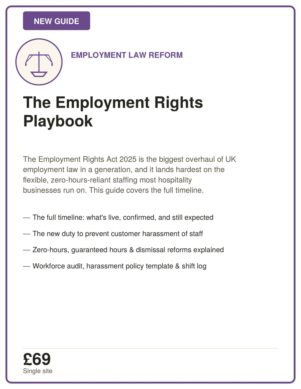1. THE EMPLOYMENT RIGHTS PLAYBOOK