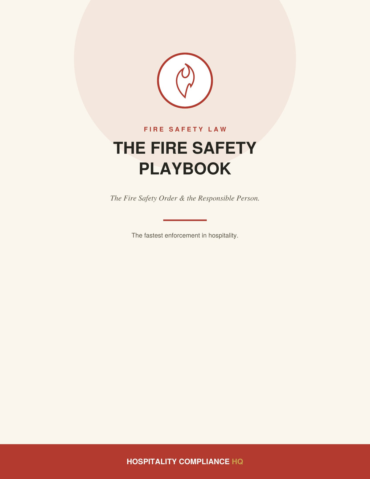 3. THE FIRE SAFETY PLAYBOOK