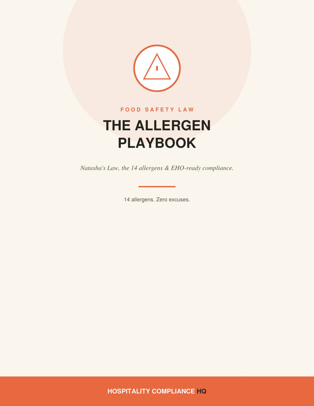 10. THE ALLERGEN PLAYBOOK