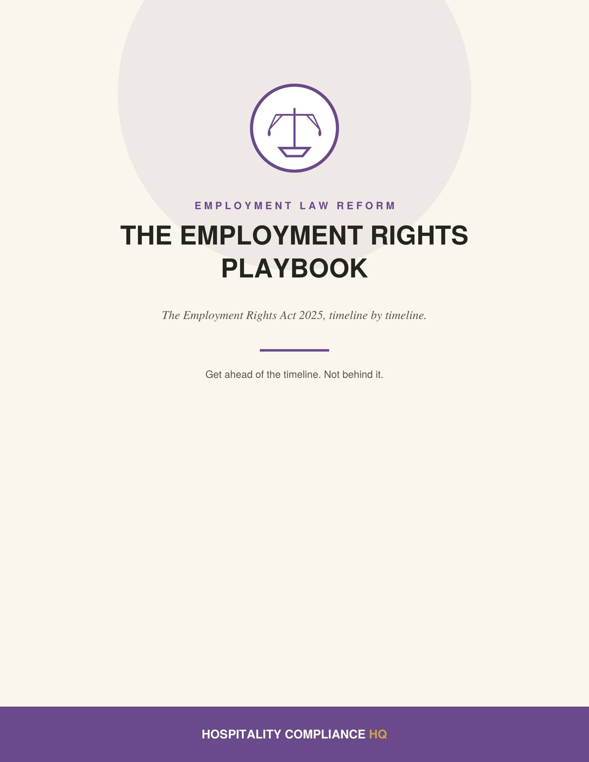 1. THE EMPLOYMENT RIGHTS PLAYBOOK