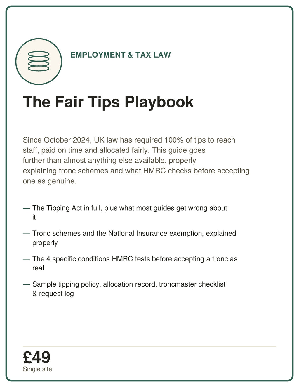 5. THE FAIR TIPS PLAYBOOK