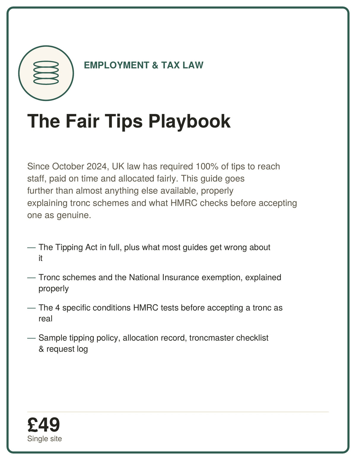 5. THE FAIR TIPS PLAYBOOK