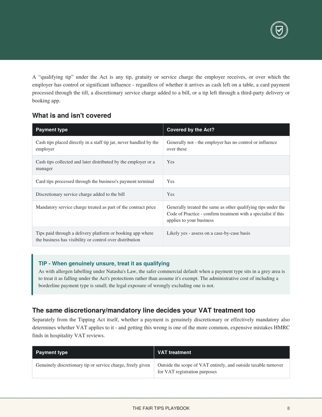 5. THE FAIR TIPS PLAYBOOK