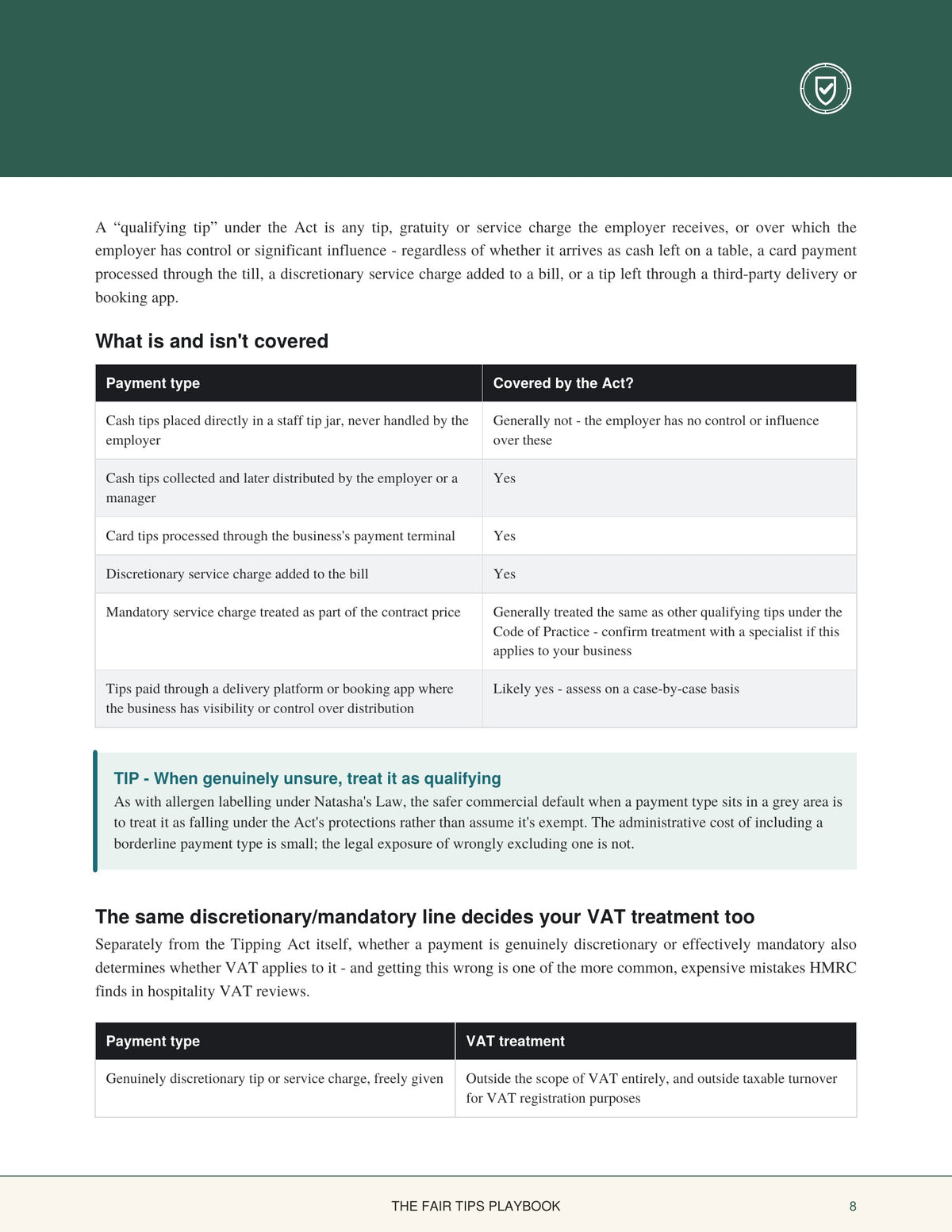 5. THE FAIR TIPS PLAYBOOK