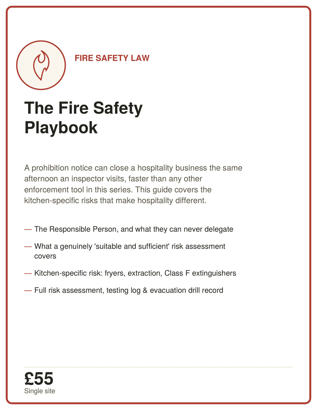 3. THE FIRE SAFETY PLAYBOOK