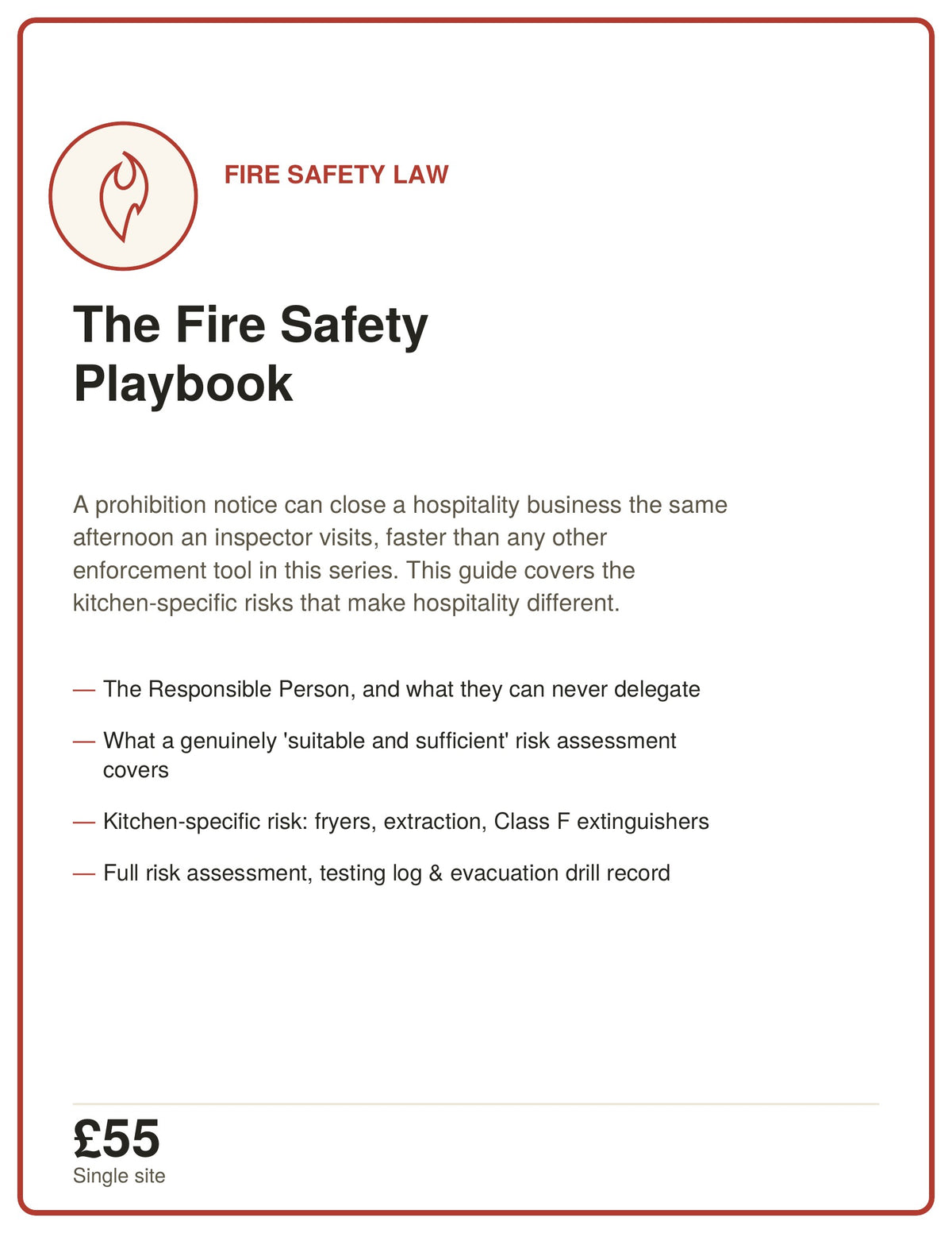 3. THE FIRE SAFETY PLAYBOOK