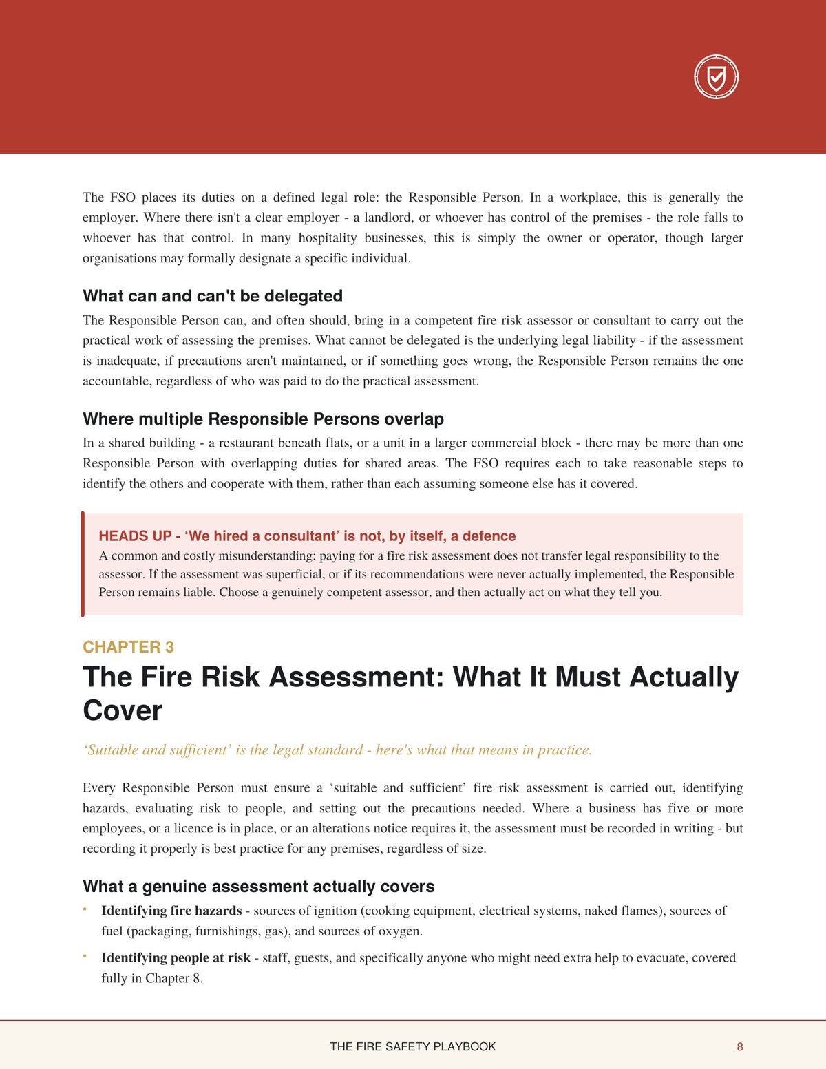 3. THE FIRE SAFETY PLAYBOOK