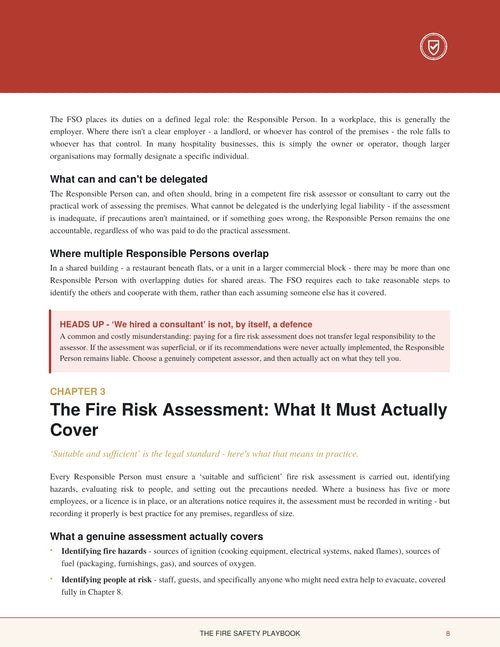 3. THE FIRE SAFETY PLAYBOOK