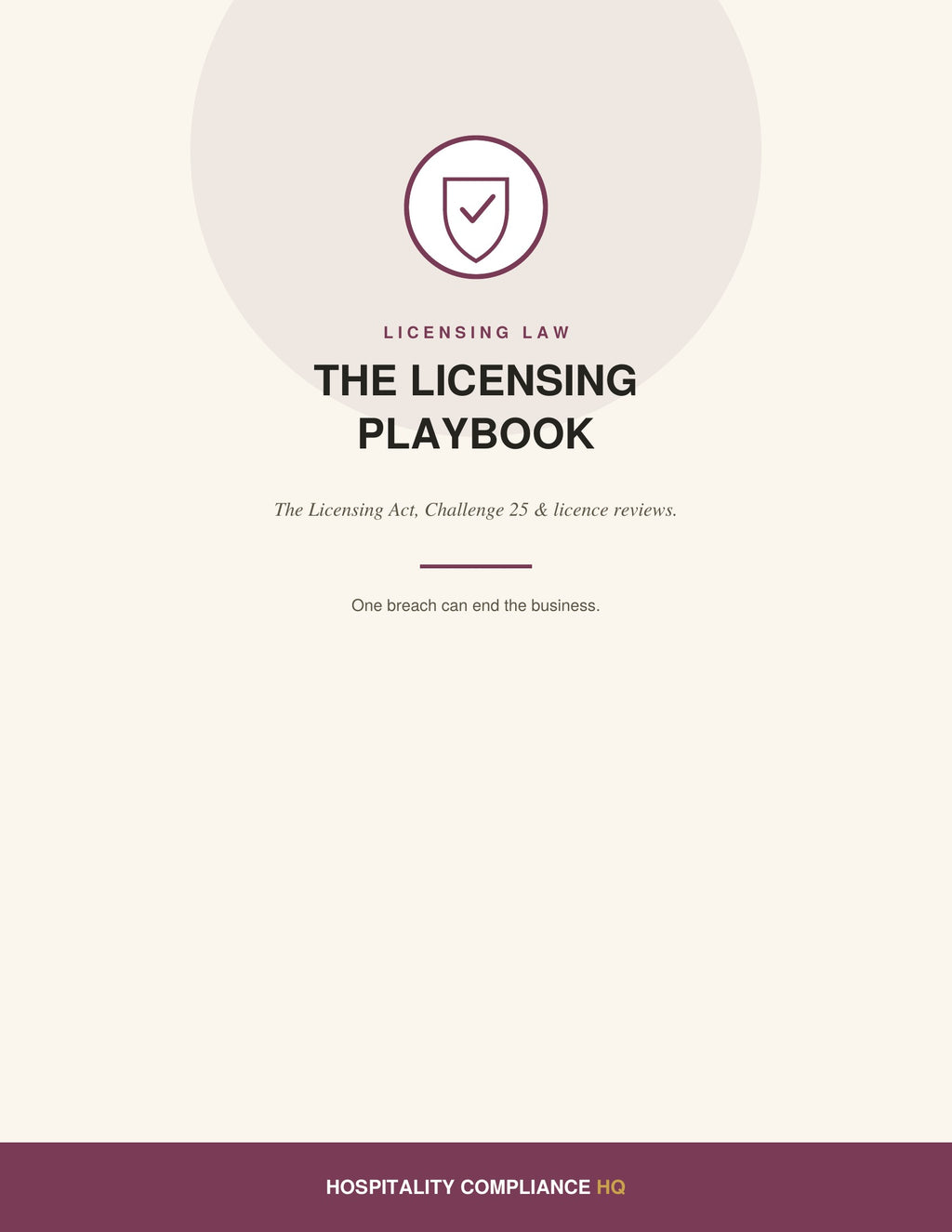 4. THE LICENSING PLAYBOOK
