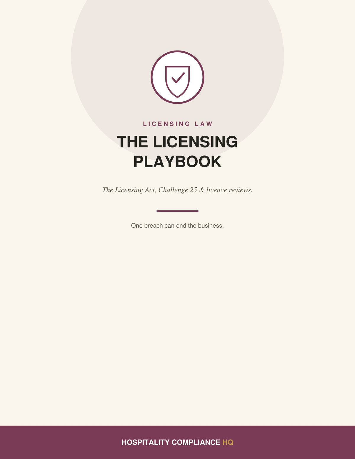 4. THE LICENSING PLAYBOOK