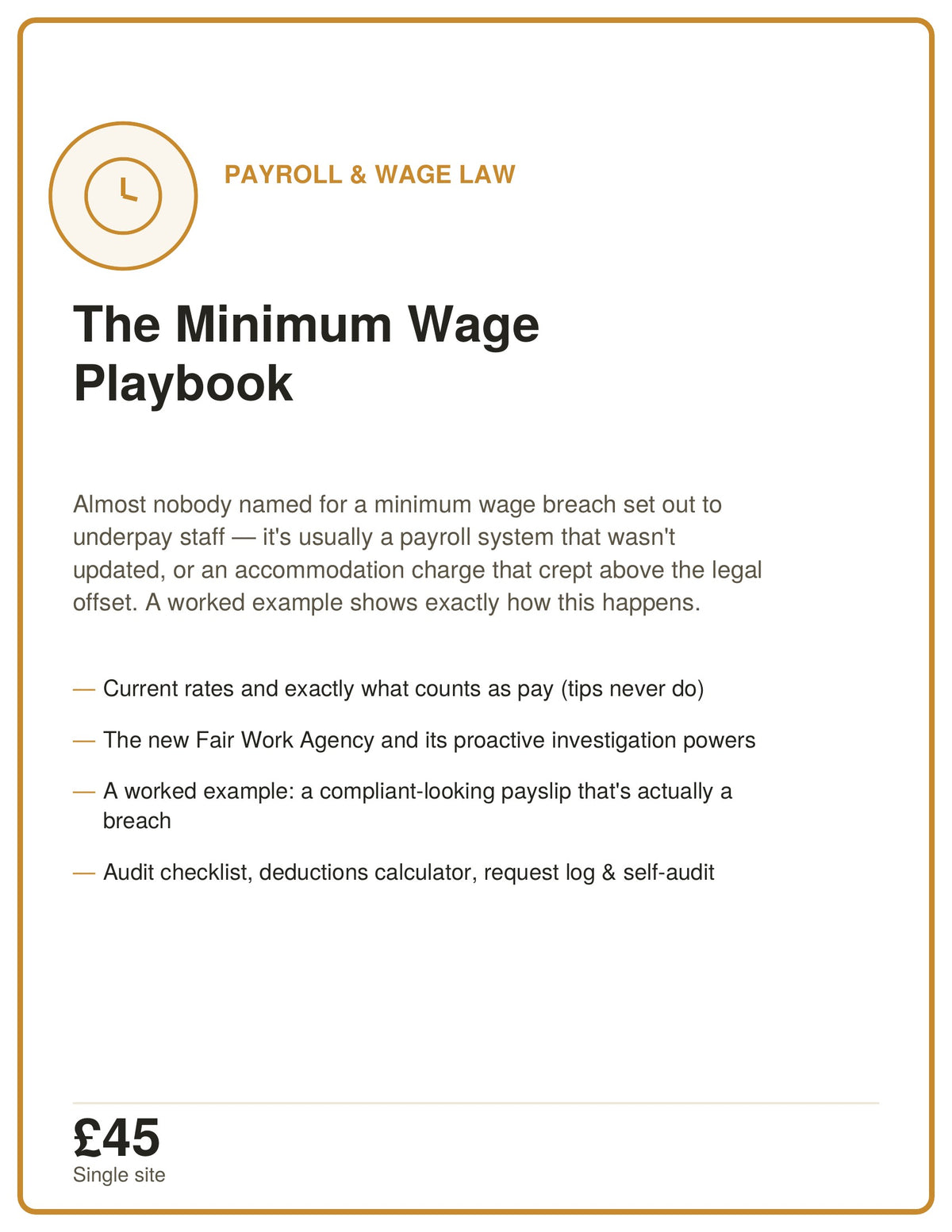 6. THE MINIMUM WAGE PLAYBOOK